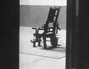 Archivbild eines alten elektrischen Stuhls