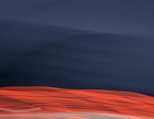 Abstraktion in Blau und Rot