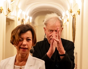 Renata Schmidtkunz und Claus Peymann