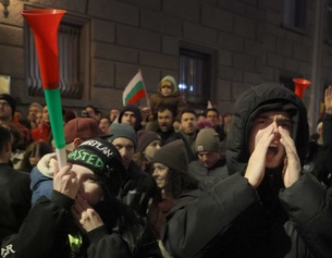 Demonstrant:innen in Bulgarien