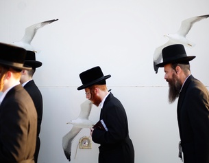 Ultra-orthodoxe jüdische Männer