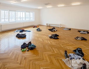 Ausstellungsansicht "I come in peace" von Reba Maybury, Secession