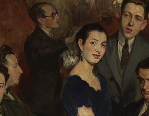 GEMEINFREI Jacques-Émile Blanche: Le Groupe des Six (1921), Ausschnitt