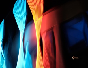 Abstraktes Lightpainting