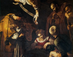 GEMEINFREI "La Natività" von Caravaggio