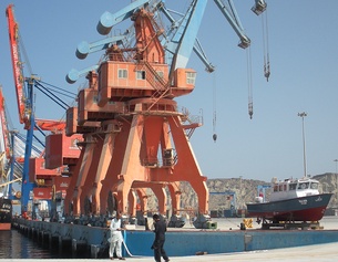Ein Hafen in Pakistan, der Teil der neuen Seidenstraße wird