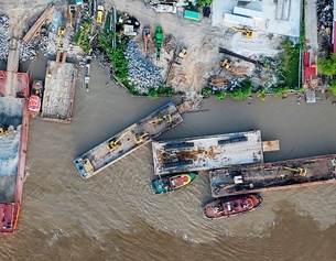 Frachtschiffe in Guyana