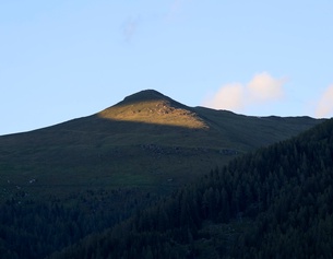 Blick auf die Berge bei Bad Kleinkircheim.