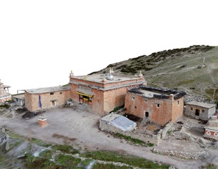 Ein Modell des Shey-Ensembles, basierend auf 3D-Vermessungen der TU Graz