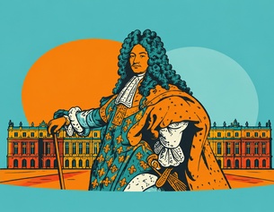 Ludwig XIV. in Versailles, Illustration