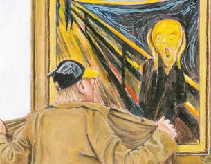 PIPER VERLAG "Kunst in Sicht" von Otto Waalkes (Ausschnitt des Covers)
