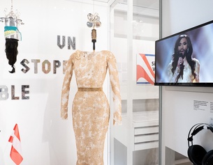 Unstoppable! im hdgö: "Eurovision Song Contest als Zeitgeschichte", Ausstellungsansicht