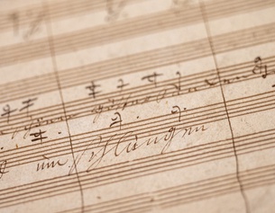 Notenblatt von Beethoven
