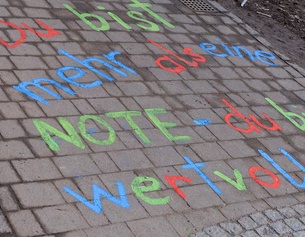 Zuspruch auf dem Boden