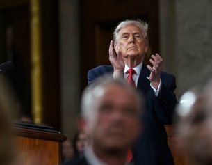 Klatschender Trump