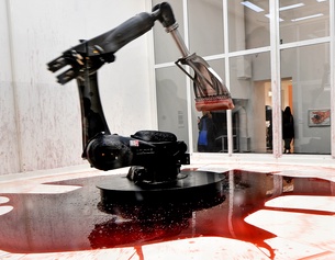 APA/AFP/Tiziana FABI Roboter-Kunstinstallation