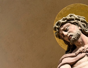 Gefesselter Christus mit Dornenkrone, Christusstatue in Eggenburg