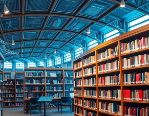 KI-generiertes Bild: Bibliothek