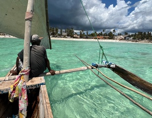 Fischer vor Sansibar, indischer Ozean