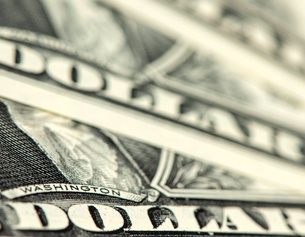 US-Dollarscheine in Nahaufnahme