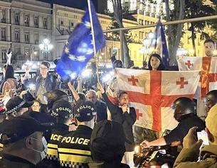 Protest gegen das "Russische Gesetz" in Georgien