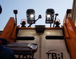 Müllanlage mit Kameras