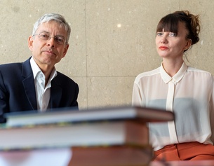 ORF/JOSEPH SCHIMMER Bernhard Fetz und Christine Scheucher