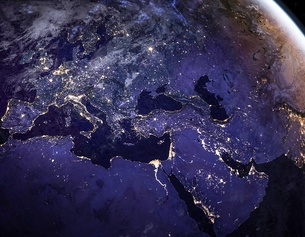 Satellitenbild Europas