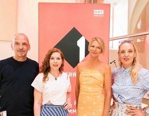 Stefan Cordes, Teresa Vogl, Julia Zarbach und Lilian Klebow