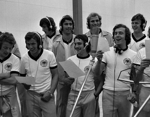 Die deutsche Nationalmannschaft bei Plattenaufnahmen, 1973