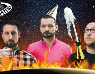 INGO PERTRAMER Der Kabarettist Martin Puntigam, der Astronom und Science Blogger Florian Freistetter sowie der Molekularbiologe Martin Moder.