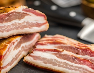 Gselchter Speck, Geselchtes