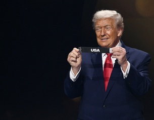 US-Präsident Trump bei der Auslosung der Fussball-WM