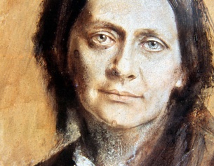 Clara Schumann (Ausschnitt der Zeichnung)