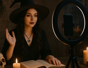 KI-generiertes Bild zum Thema WitchTok