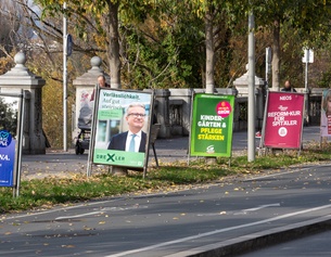 Wahlplakate in der Steiermark