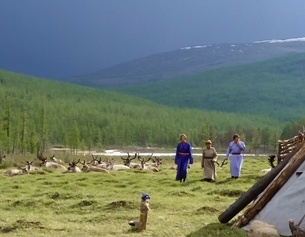 POLYFILM Drei Frauen in der Natur