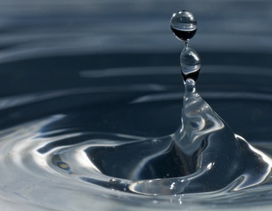 Wassertropfen, Lichtspiel