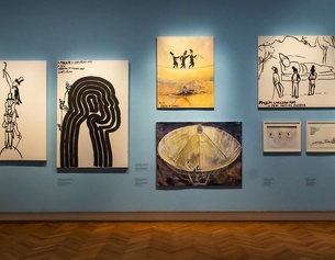 "A Muslim, a Christian, and a Jew", Ausstellungsansicht im Jüdischen Museum Wien
