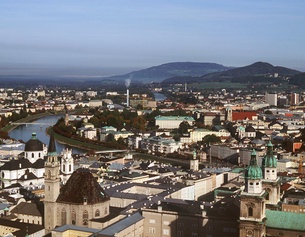 Ein Blick über Salzburg.