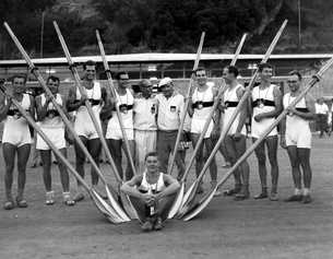 Ruder-Achter mit Hans Lenk, 1960
