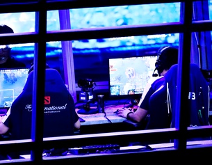 Computerspieler bei einer Meisterschaft.