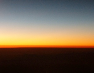 Sonnenuntergang oder -aufgang