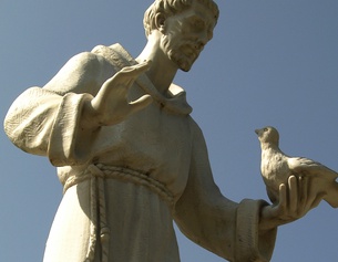 Statue von Franz von Assisi