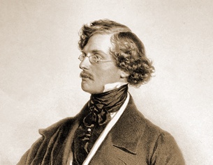 Alois Ander, Lithographie von Josef Kriehuber, 1849