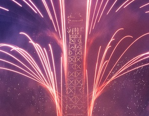 Feuerwerk am Eiffelturm