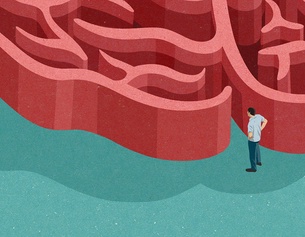 AP/IKONI/JOHN HOLCROFT Zeichnung eines Labyrinths