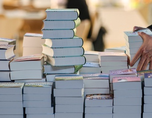 Buchstand auf der Leipziger Buchmesse