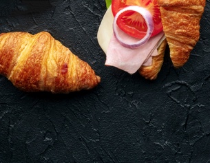 Belegte Croissants