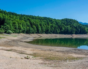 Ausgetrockneter Nussensee bei Bad Ischl